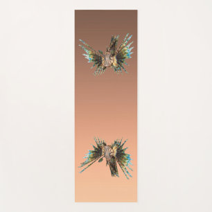 Tapis De Yoga Lionfish - Conception Abstraite - Découpé d'une ph