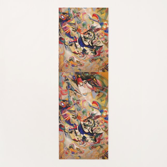 Tapis De Yoga L'oeuvre Abstraite de Kandinsky (Devant)