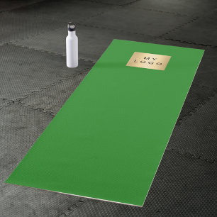 Tapis De Yoga Logo de l'entreprise forêt vert classique business