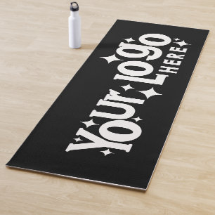 Tapis De Yoga Logo d'entreprise personnalisé Promotionnel Noir B