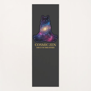 Tapis De Yoga Loup Zen Cosmique – Animal Spirituel de la Galaxie