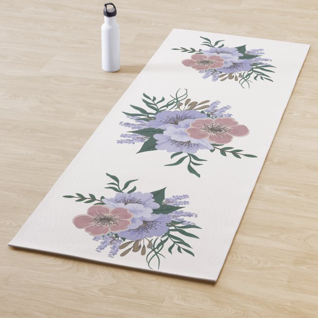 Tapis De Yoga Lovely Lavender dans Bouquet (En situation)