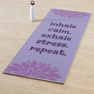 Tapis De Yoga Lovely Lavender Inhale Calme Yoga Exercice Mat