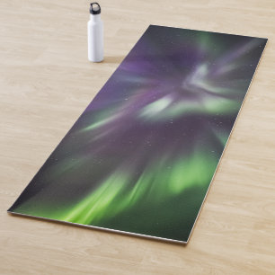 Tapis De Yoga Lumières Nord colorées
