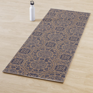 Tapis De Yoga Luxe Elégant Mandela Or Yoga Mat