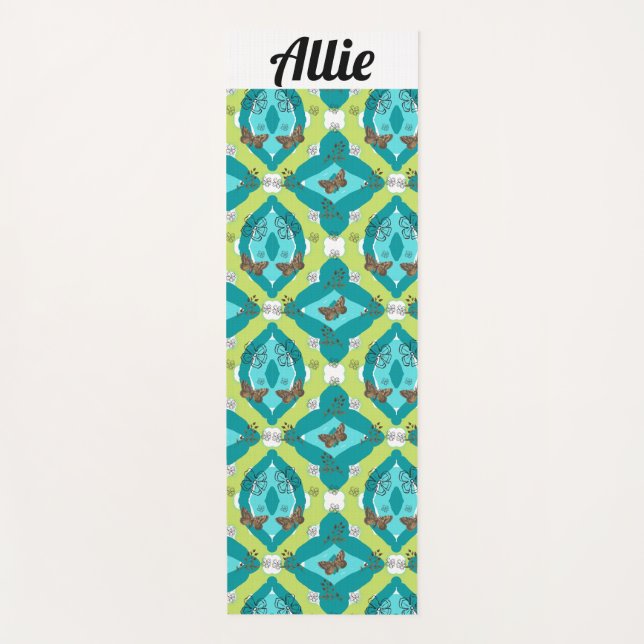 Tapis De Yoga Luxe green garden art (Devant)