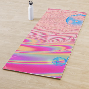 Tapis De Yoga MACRAME'- Image Abstraite colorée de l'art fractal