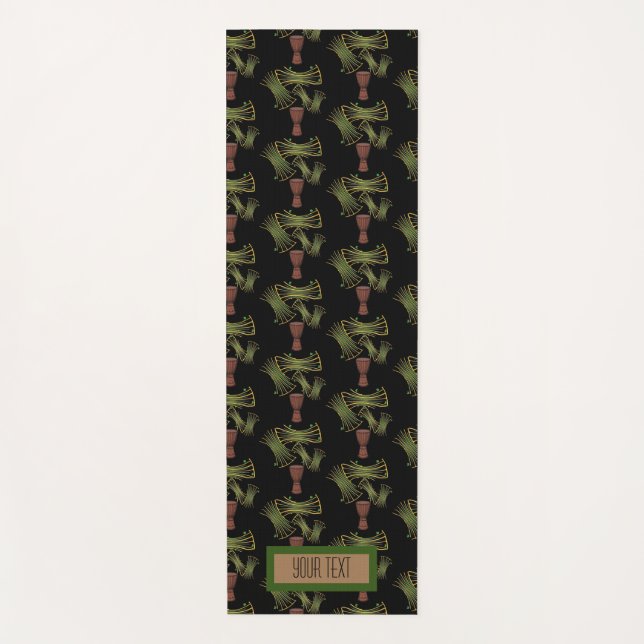 Tapis De Yoga Magnifique Impression Africaine Ankara Fabric Yoga (Devant)