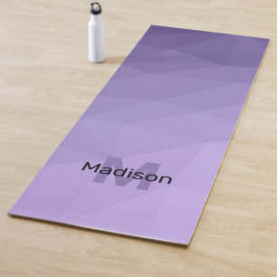 Tapis De Yoga Maille violette de géométrie violet ombre motif Mo