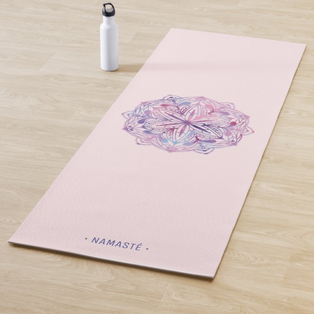 Tapis De Yoga Manat de Yoga Fleur de Mandala Lotus Gradient [2] (En situation)