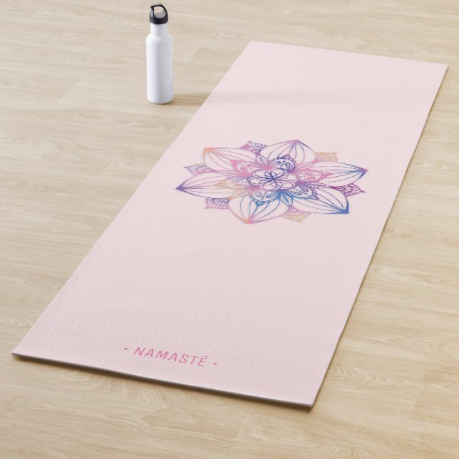 Tapis De Yoga Manat de Yoga Fleur de Mandala Lotus Gradient [8] (En situation)