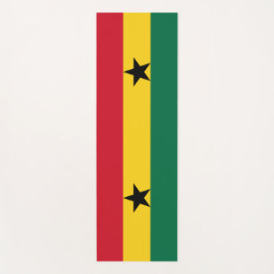 Tapis De Yoga Manats patriotiques de yoga avec drapeau du Ghana