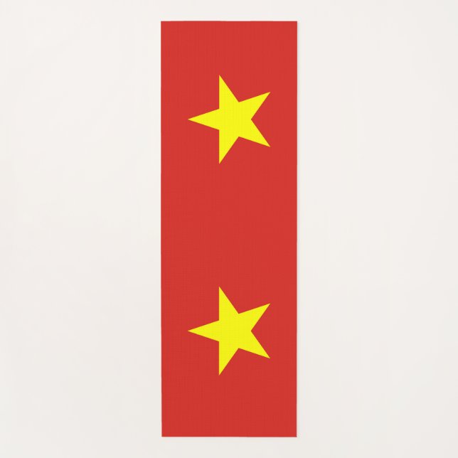 Tapis De Yoga Manats patriotiques de yoga avec drapeau du Vietna (Devant)