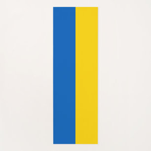 Tapis De Yoga Manats patriotiques de yoga avec drapeau d'Ukraine