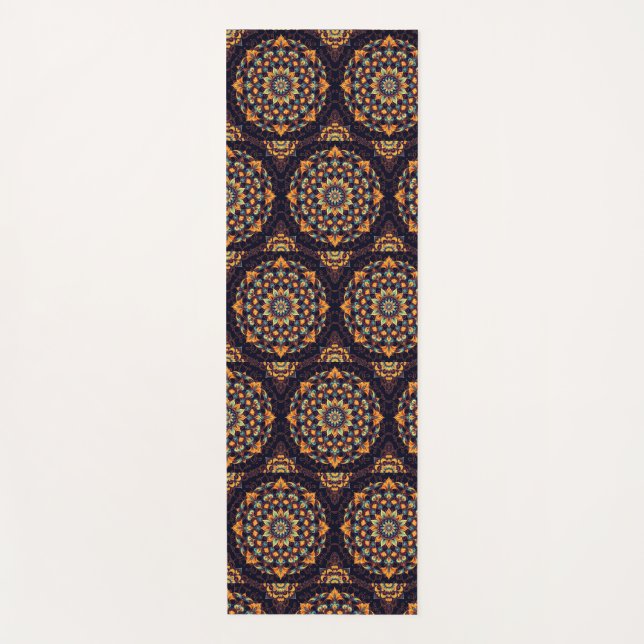 Tapis De Yoga Mandala-Black (Devant)