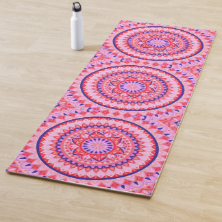 Tapis De Yoga Mandala de base rose