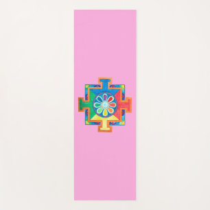 Tapis De Yoga Mandala de l'aquarelle de création