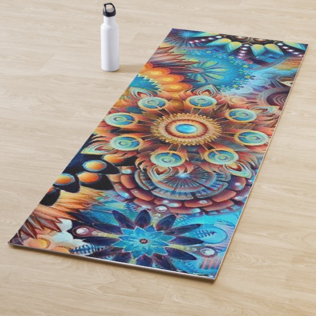 Tapis De Yoga Mandala de yoga personnalisé (En situation)