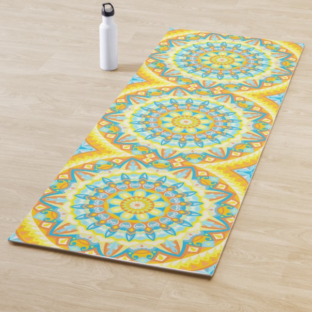Tapis De Yoga Mandala été (En situation)