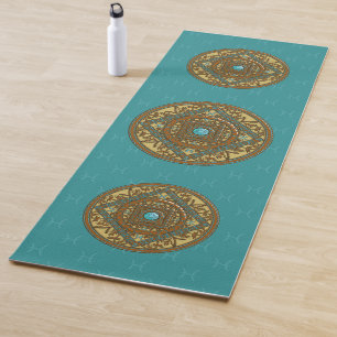 Tapis de Yoga Mandala Poissons