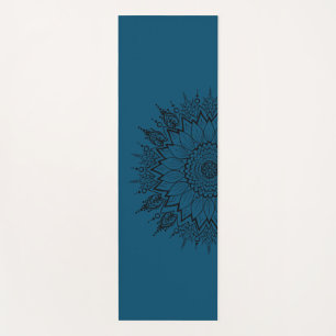 Tapis De Yoga Mandala Yoga Mat, Sunflower Exercice Mats