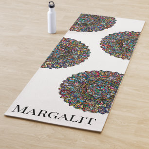 Tapis De Yoga Mandalas Arc-en-Ciel Mandala Relaxation Pilates