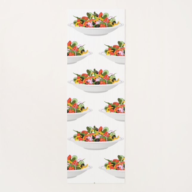 Tapis De Yoga Mangez plus de plantes frais motivation salade let (Dos)