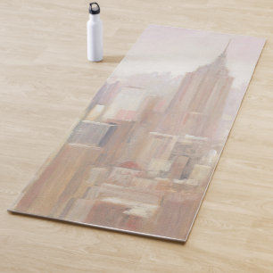 Tapis De Yoga Manhattan dans la brume New York City