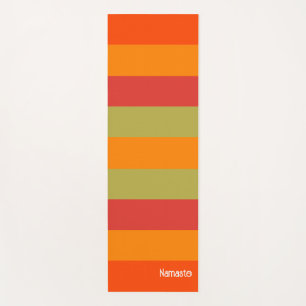 Tapis De Yoga Manteau de Yoga Personnalisé Orange Rouge Vert Ray