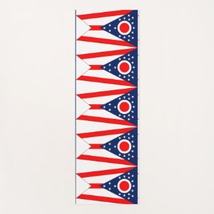 Tapis De Yoga Manteaux de Yoga patriotique avec drapeau de l'Ohi