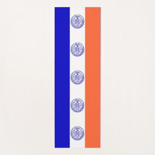 Tapis De Yoga Manteaux de Yoga patriotique avec drapeau de New Y