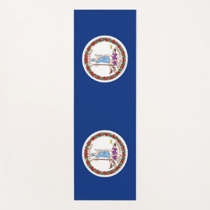 Tapis De Yoga Manteaux de Yoga patriotique avec drapeau de Virgi