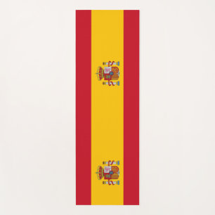 Tapis De Yoga Manteaux de Yoga patriotique avec drapeau d'Espagn