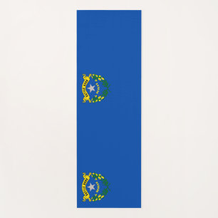 Tapis De Yoga Manteaux de Yoga patriotique avec drapeau du Nevad
