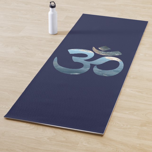 Tapis De Yoga Mantra Yoga Mat Mat Mat Méditation Océan Bleu fonc (En situation)