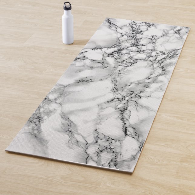 Tapis De Yoga Marbre blanc Stone tendance - (En situation)