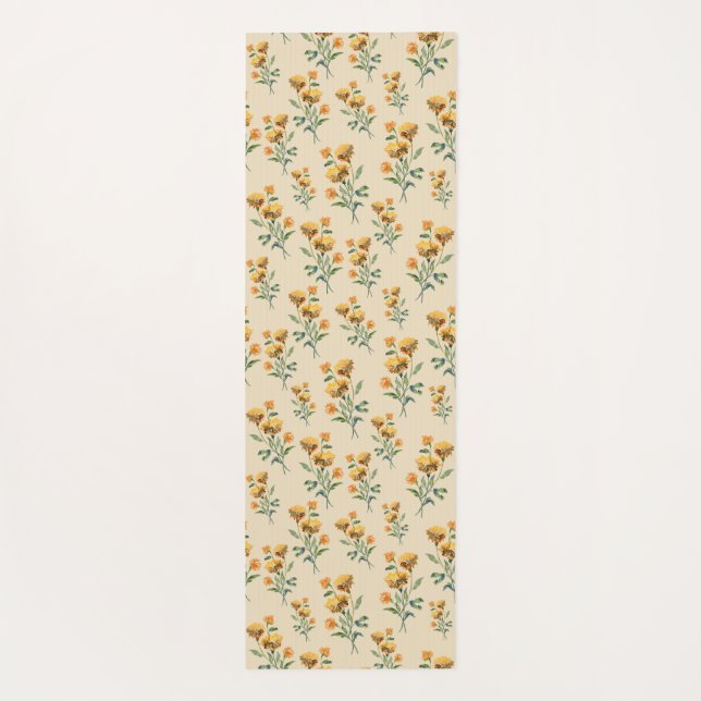 Tapis De Yoga Marigold Aquarelle Yoga Mat (Dos)