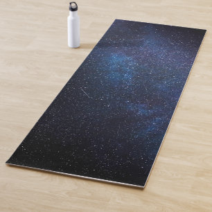 Tapis De Yoga Marine Blue Lys Voie nocturne Galaxy Photographie