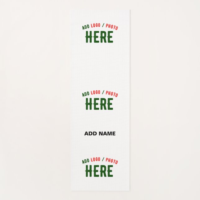 TAPIS DE YOGA MARQUE BLANCHE MODERNE ET PERSONNALISABLE VÉRIFIÉE (Devant)