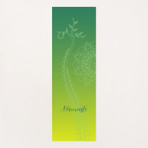 Mat de Yoga Mandala vert