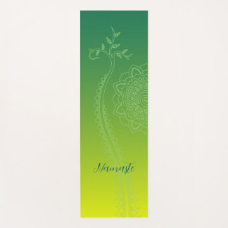 Tapis De Yoga Mat de Yoga Mandala vert