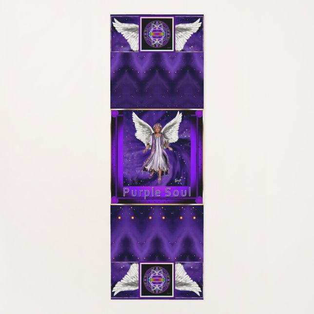 Tapis De Yoga Mat de yoga mauve (Devant)