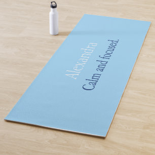 Tapis De Yoga Mat de Yoga Personnalisé en bleu calme