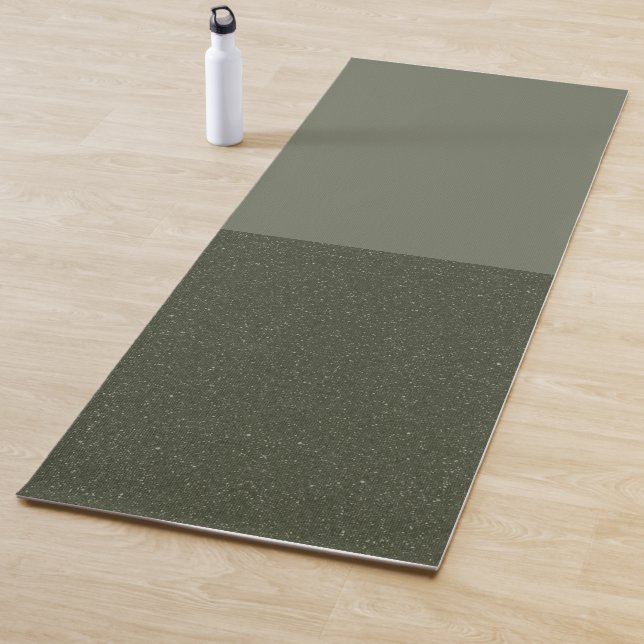 Tapis De Yoga Mat de Yoga vert Moss moderne - Personnalisable (En situation)