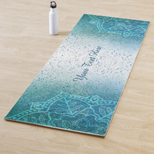 Tapis De Yoga Mat de Yoga Zen Mandala bleu clair