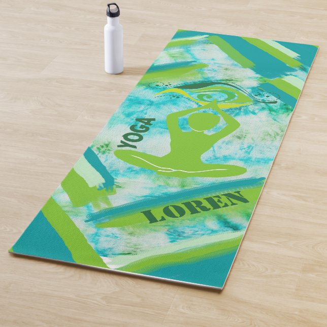 Tapis De Yoga Mat vert de yoga (En situation)