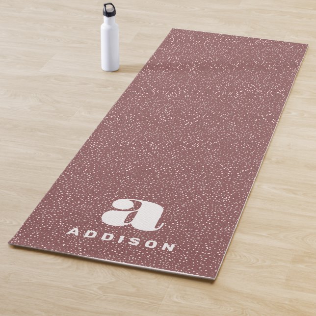 Tapis De Yoga Mauve poster de animal branché personnalisé (En situation)