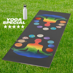 Tapis De Yoga Méditation de Chakra cosmique   Énergie spirituell