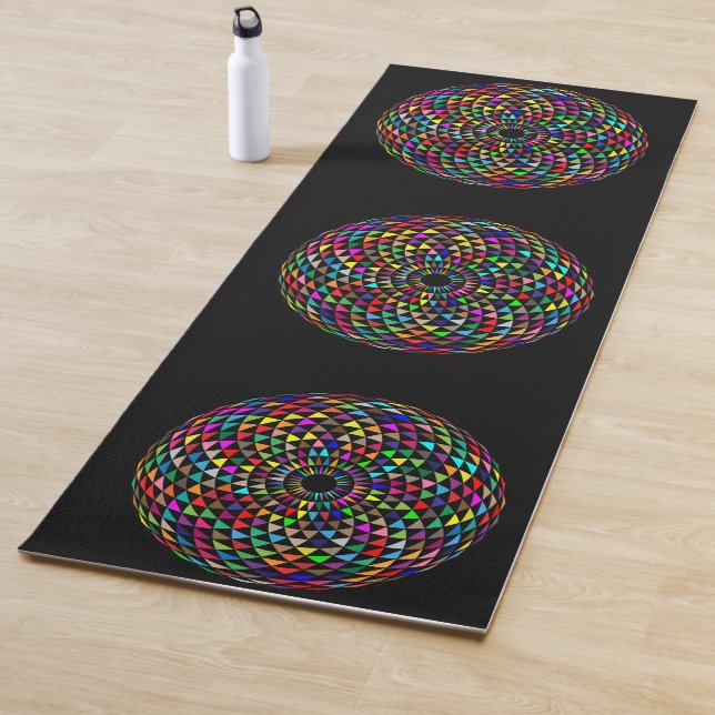 Tapis De Yoga Méditation Mandala coloré (En situation)
