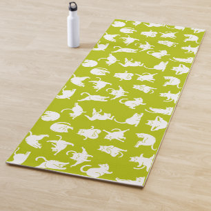 Tapis De Yoga Méditer le chat dans le Yoga Poses Yoga Mat
